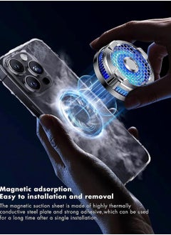 XiuWoo Magnetic Phone Cooler Cooling Fan with Semi-Conductor Chip,Lightweight Quiet Universal Radiator for Tiktok Live Streaming, Outdoor Vlog Mobile Gaming  - Image 3