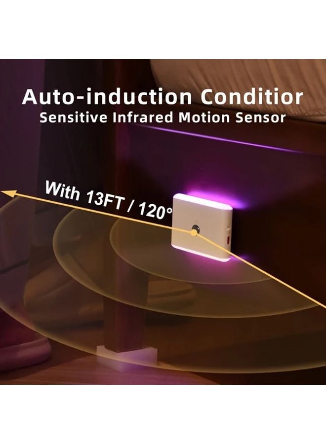 Chic Crossway F19 مصباح ليلي استشعار الحركة LED متغير اللون يعمل بالبطارية والUSB - Image 5