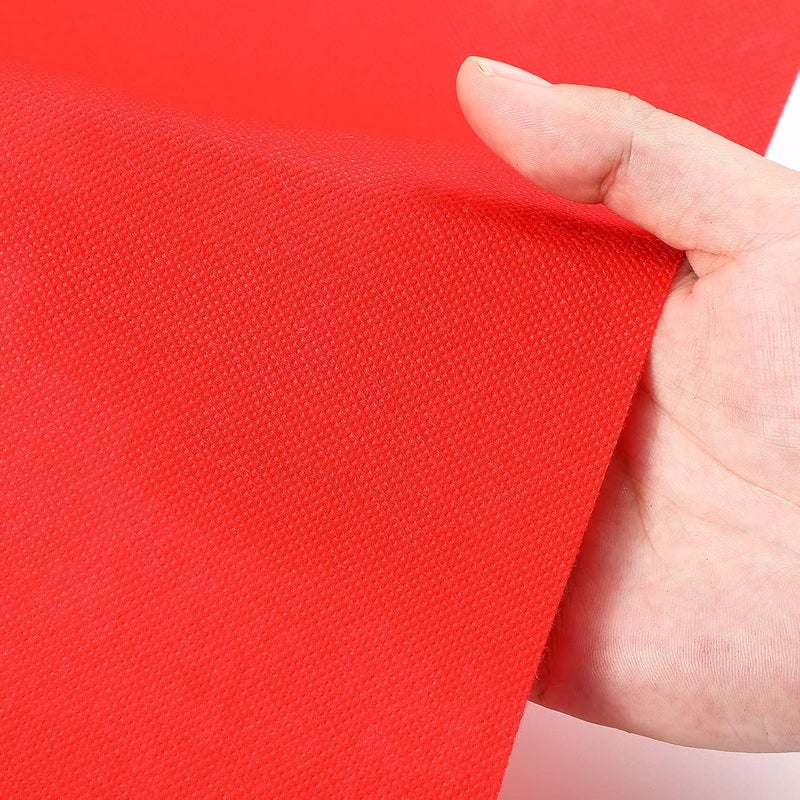 Shappy سجادة شابي حمراء للسجاد لحفلات 55 جرام سمك مع شريط سجادة واحد لحفلات الزفاف وعيد الميلاد وعيد الشكر وإكسسوارات خارجية لحفلات الزفاف وممرات السجاد 26 × 164 قدم - Image 5