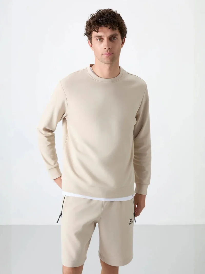 تومي لايف TOMMY Men's Plain Crew Neck Sweatshirt