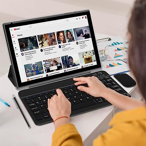 ZZB Tablet 2 in 1 Tablets 10 inch Android 15 Tablet Set with Keyboard Case Mouse Stylus 8GB+32GB/1TB expansion Tablets 10.1" Touch Screen Tab 6000 mAh battery 2MP+8MP Dual Camera WiFi6 Bluetooth Tableta - Image 2