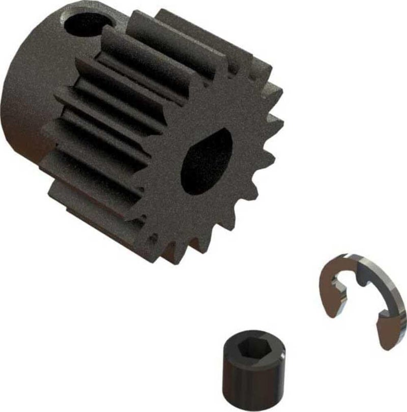 18T 0.8Mod Safe-D5 Pinion Gear, ARA311001 Large