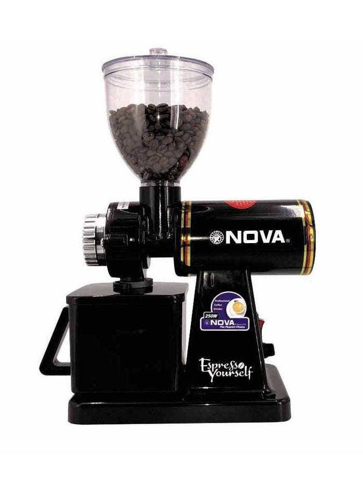 NOVA Electric Coffee Grinder Coffee Bean Grinder for Nuts, Sugar, Grains Black  - Image 1