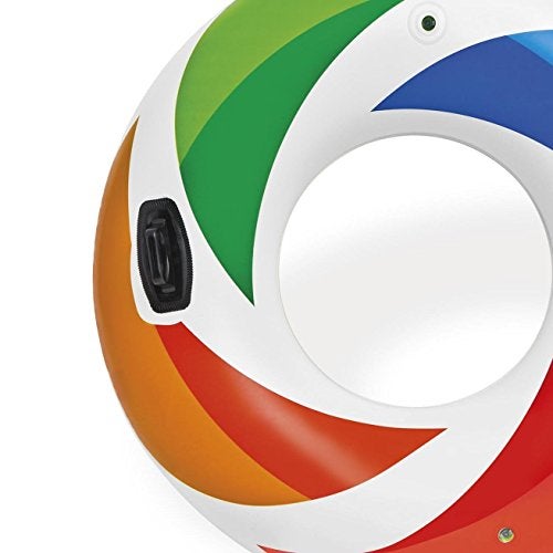 Intex Inflatable Color Whirl Floating Tube Raft w/Handles (Set of 2) 48in 58202EP - Image 4