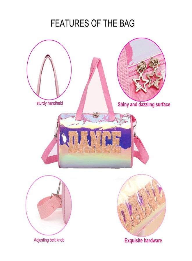 SEHXIM Cute Dance Ballet Bag Large Capacity Fashion Tote Bag Waterproof Travel Bag Yoga Bag Dance Duffle Bag, Ballet Bags for Girls (Pink) - Image 4