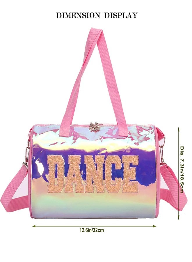 SEHXIM Cute Dance Ballet Bag Large Capacity Fashion Tote Bag Waterproof Travel Bag Yoga Bag Dance Duffle Bag, Ballet Bags for Girls (Pink) - Image 2
