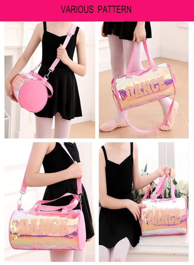 SEHXIM Cute Dance Ballet Bag Large Capacity Fashion Tote Bag Waterproof Travel Bag Yoga Bag Dance Duffle Bag, Ballet Bags for Girls (Pink) - Image 5