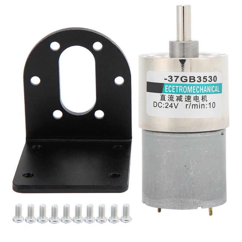 DC Gear Motor 24V XD37GB3530 With Bracket Low Speed High Torque 10rpm - Image 2