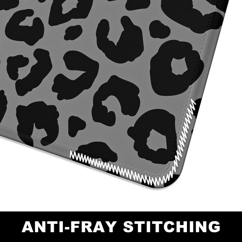 BOSOBO Extended Gaming Desk Mat, XXL Full Cover 31.5 x 11.8 Inches, Black Leopard Print - Image 5