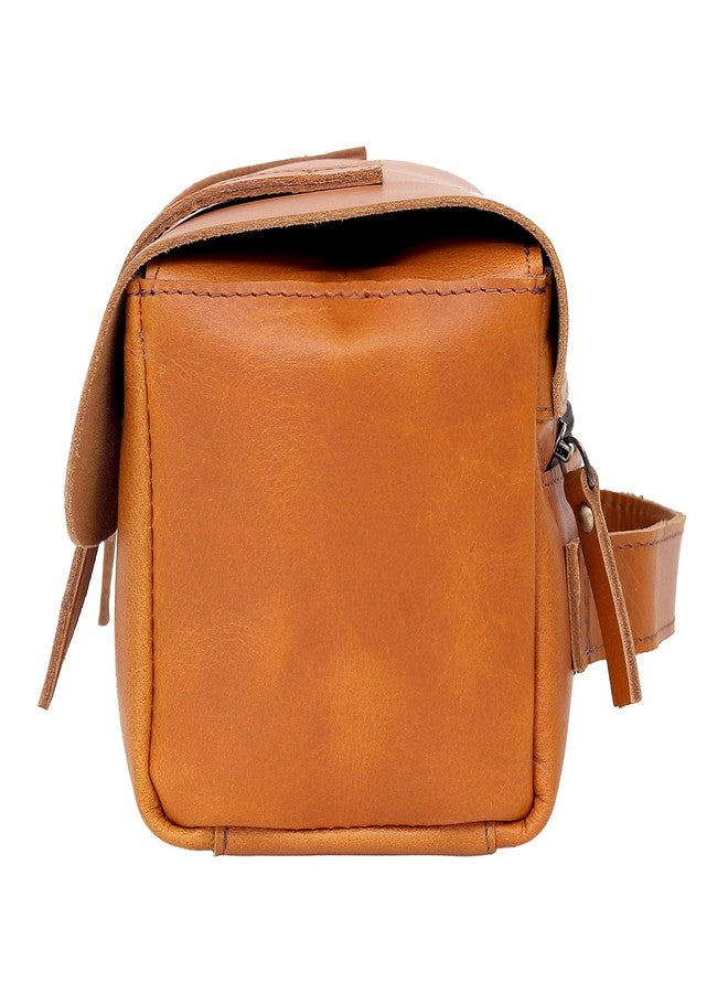 CREATIVE LEATHER ART حقيبة أدوات تجميل جلدية | حقيبة أدوات تجميل | حقيبة مكياج | منظم سفر للرجال والنساء - Image 2