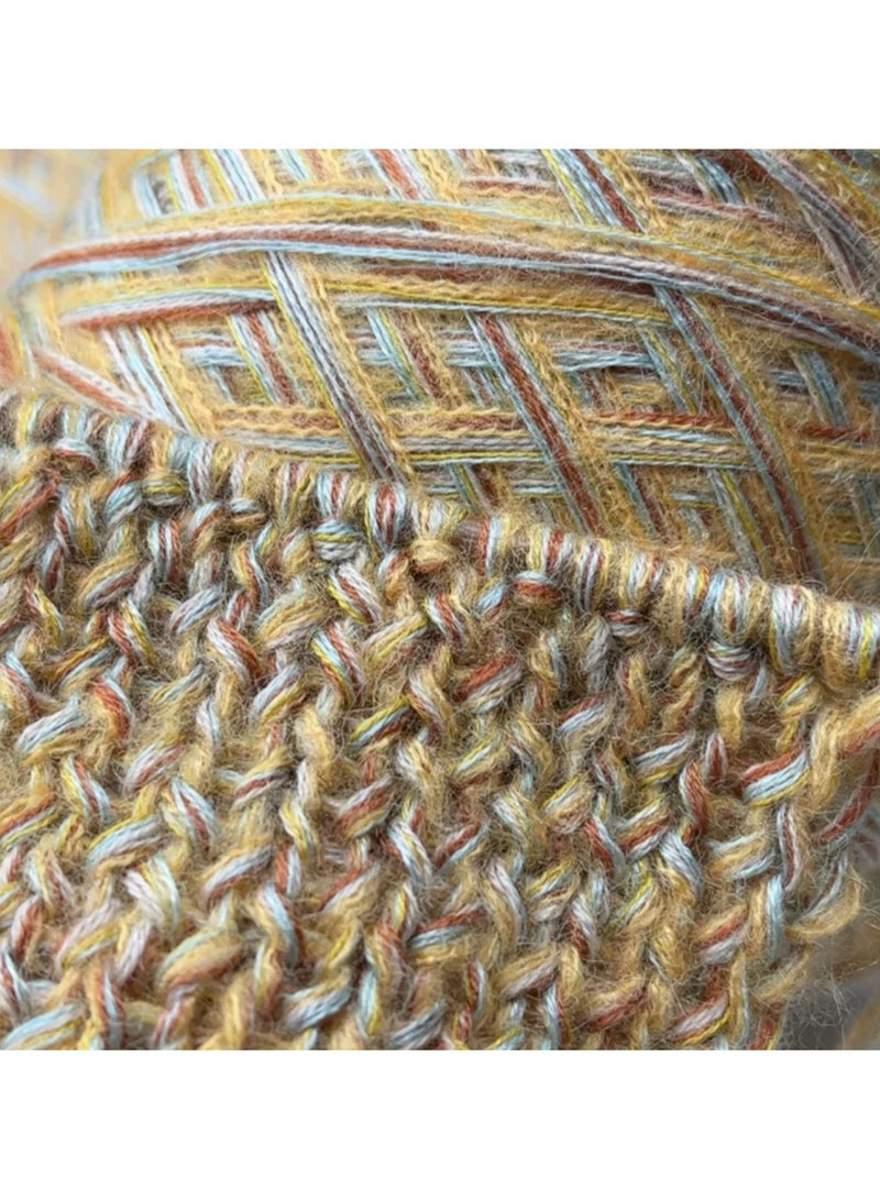 50g mercerized cotton for crochet and knitting, super soft yarn (Autumn) - Image 2