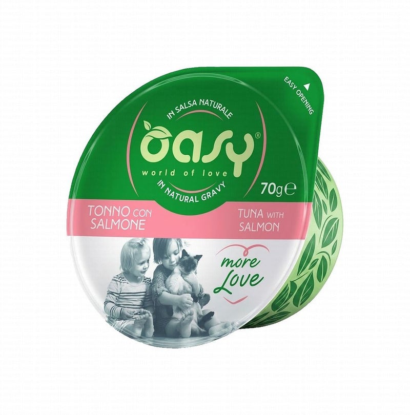 Wet Cat Food with Salmon & Tuna in Gravy, 70 g