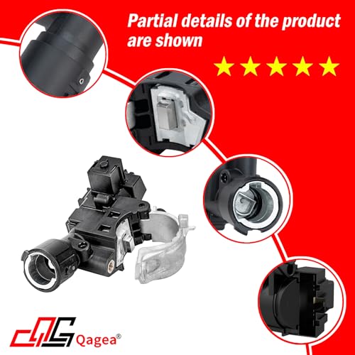 Qagea Ignition Lock Housing with Anti-theft Bolt Replaces 989-019 9L8Z3511A 9L8Z-3511-A ZZDB66160 fit for 2008-2012 Ford Escape, 2008-2011 Mazda Tribute, 2008-2010 Mercury Mariner, 2009-2011 Ford Focus - Image 4