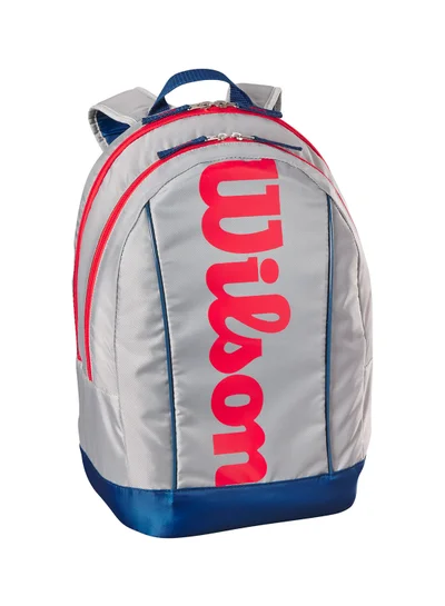 Wilson Junior Tennis Backpack - Grey/Red/Blue
