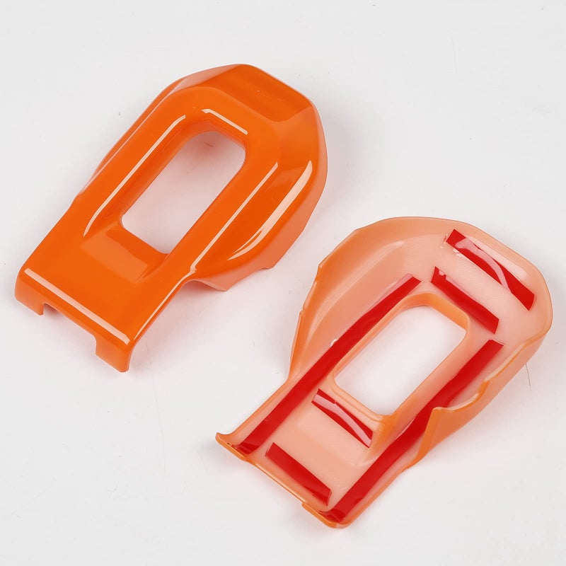 Hoolcar Hood Latch Lock Catch Brackets Cover for 2018-2021 Jeep Wrangler JL JLU & 2020-2021 Gladiator JT, Orange - Image 3