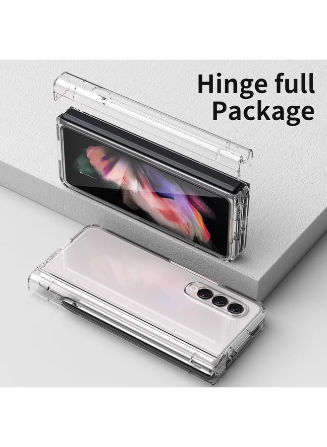 S-TOP Case For Samsung Galaxy Z Fold3 5G Macaron Hinge Phone Case with Stylus Pen Fold Edition & Protective Film - Image 5