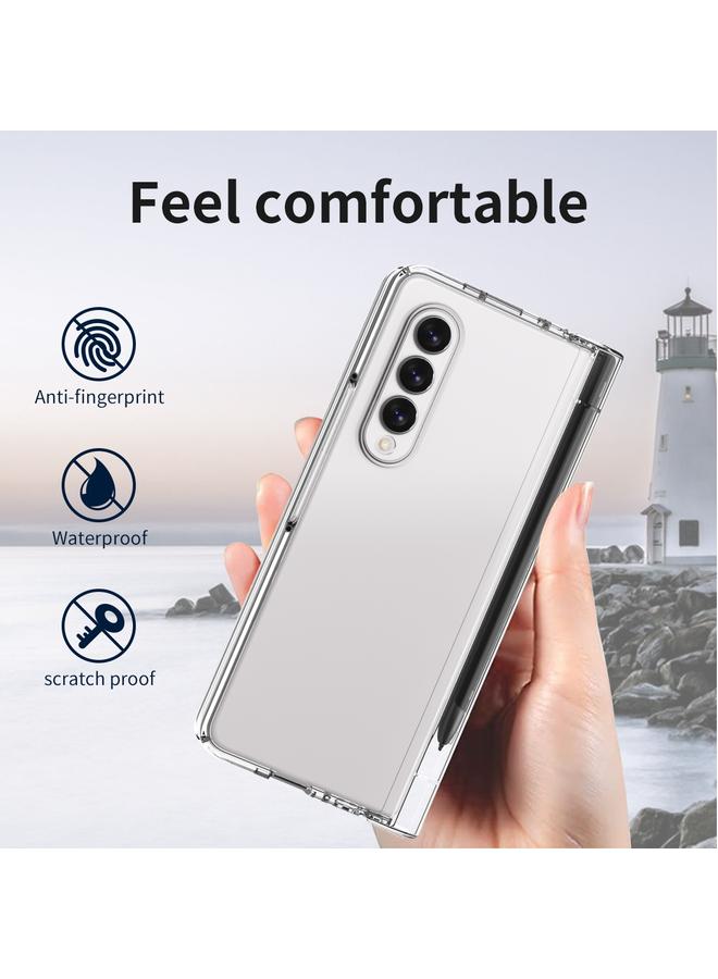 S-TOP Case For Samsung Galaxy Z Fold3 5G Macaron Hinge Phone Case with Stylus Pen Fold Edition & Protective Film - Image 3