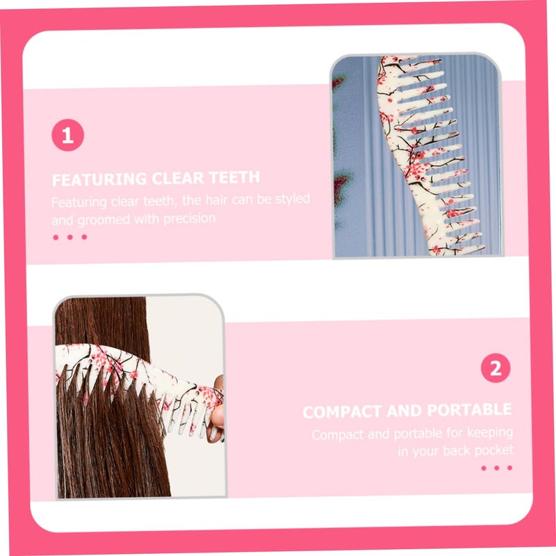 2Pcs Static Tooth Combs for Men Durable Hair Styling Brushes for Grooming Detangling for Everyday Use Parties Special Occasions Compact Portable - Image 5