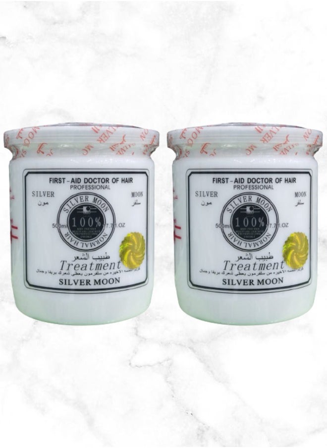 Silver Moon 2 Pieces First Aid Doctor Of Hair Professional Treatment 500ml  - Image 1