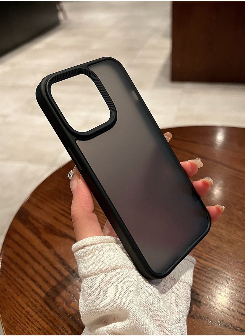 Color Fans Case for iPhone 14 Pro Max Shock-Proof and Drop-Proof Mobile Phone Protection Case Matte Edge Protective Cover Black  - Image 4