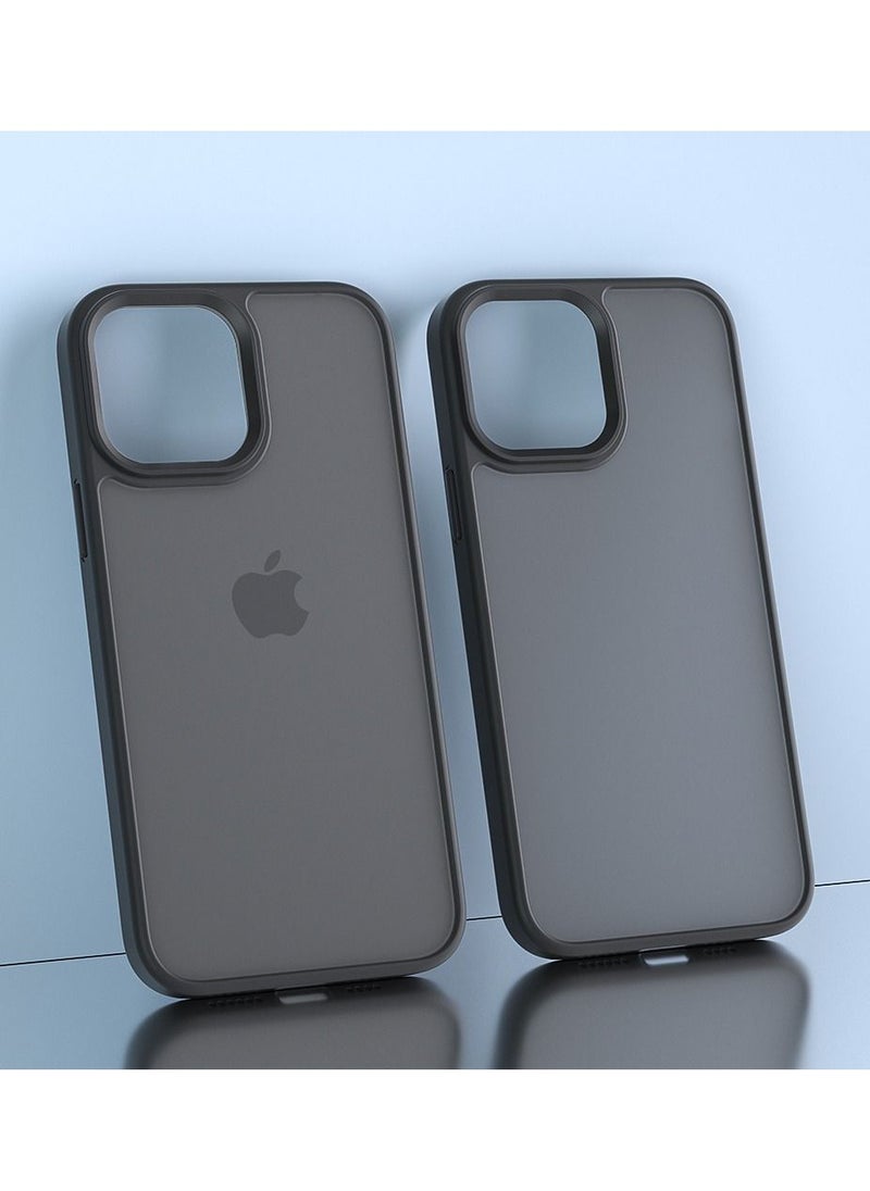Color Fans Case for iPhone 14 Pro Max Shock-Proof and Drop-Proof Mobile Phone Protection Case Matte Edge Protective Cover Black  - Image 5