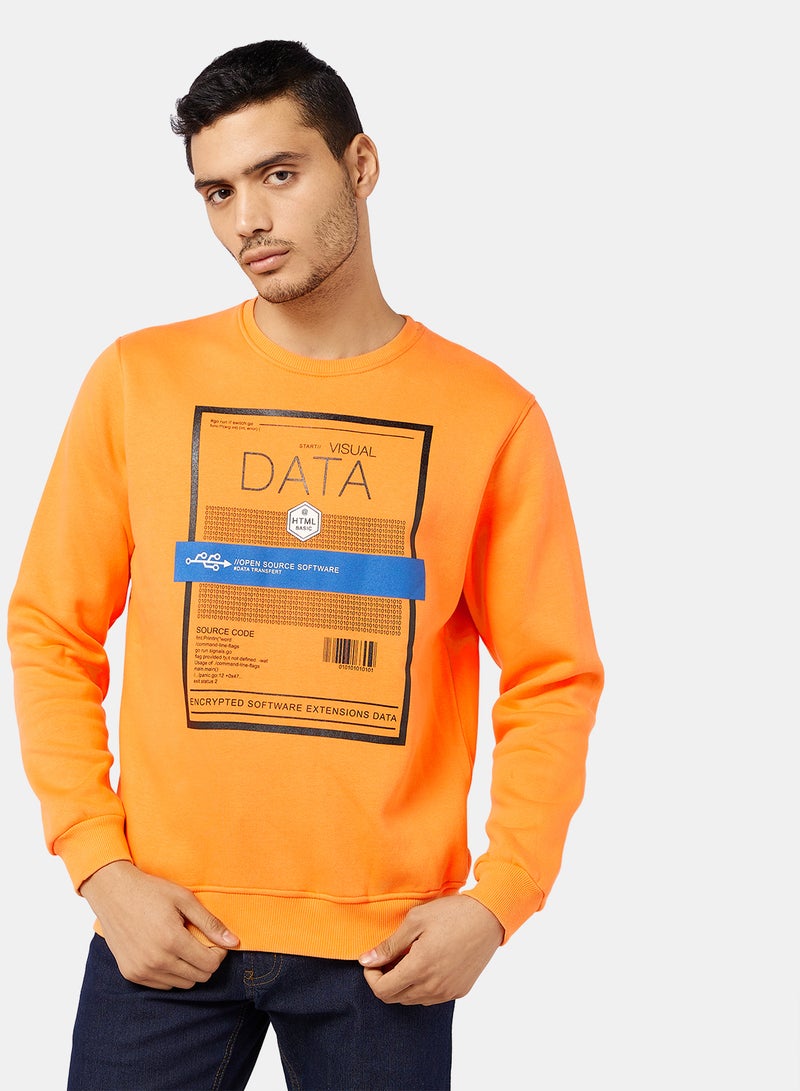 TOWN TEAM Graphic Print Sweatshirt - Image 1