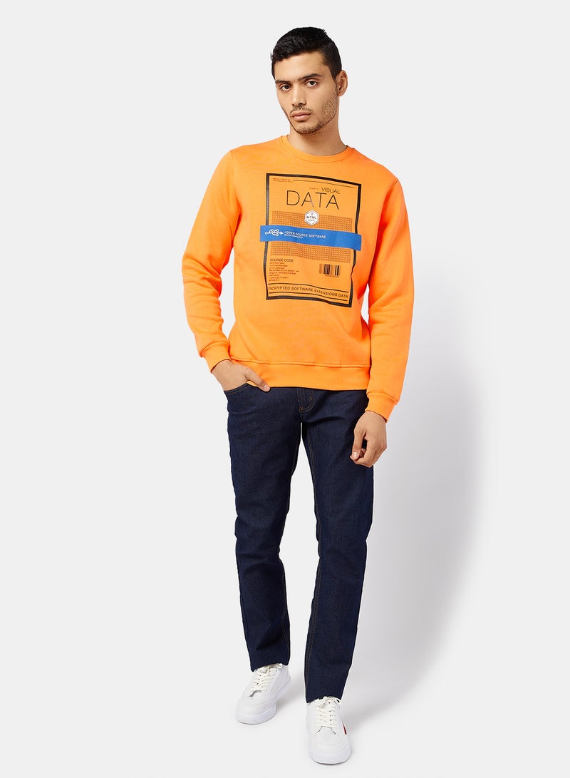 TOWN TEAM Graphic Print Sweatshirt - Image 4