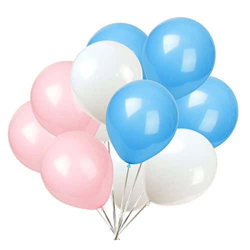 KADBANER White light pink light blue Balloons100 Pack 12 Inch Latex Balloonsfor Baby Shower Birthday Boy or Girl Gender Reveal Party Supplies Party Decorations - Image 1