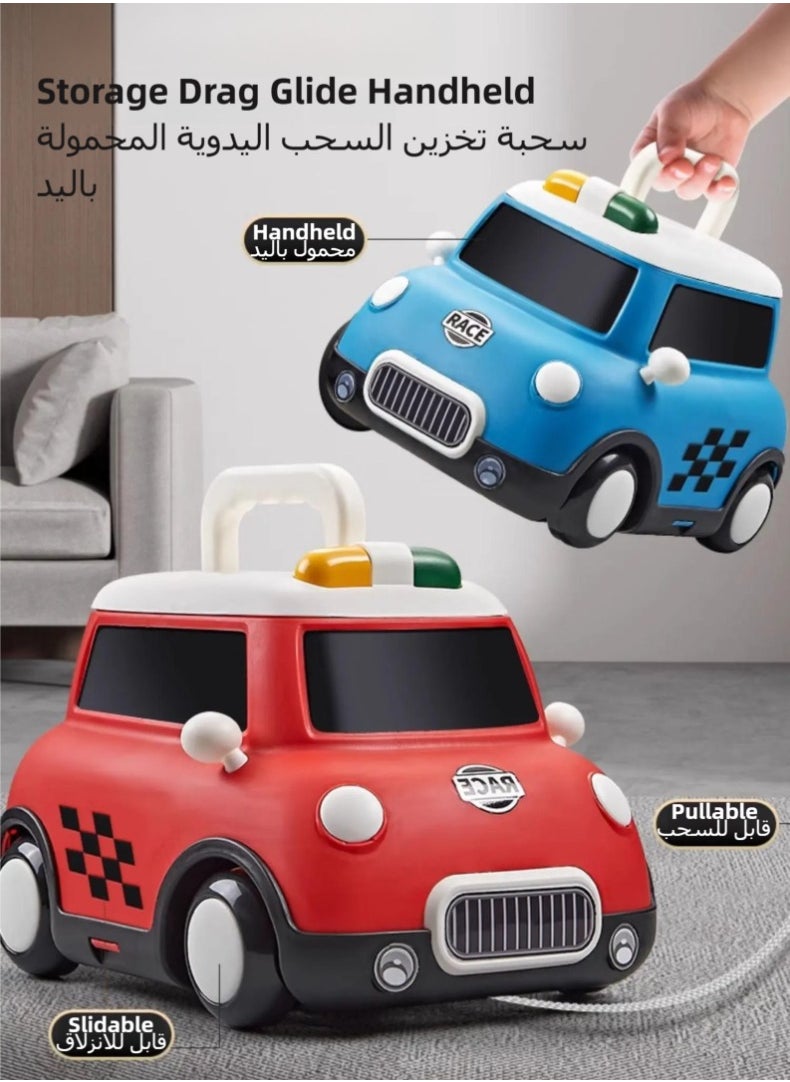 CALL PLAY - 32pcs Cars Toys for Toddler 1-3 2-4 3-5 4-7 Years Old Boys Kids,Die-Cast Cars Toys with Storage Die-Cast Cars,Toys Gifts for 3 4 5 6 Year Old Boys（red） - Image 1