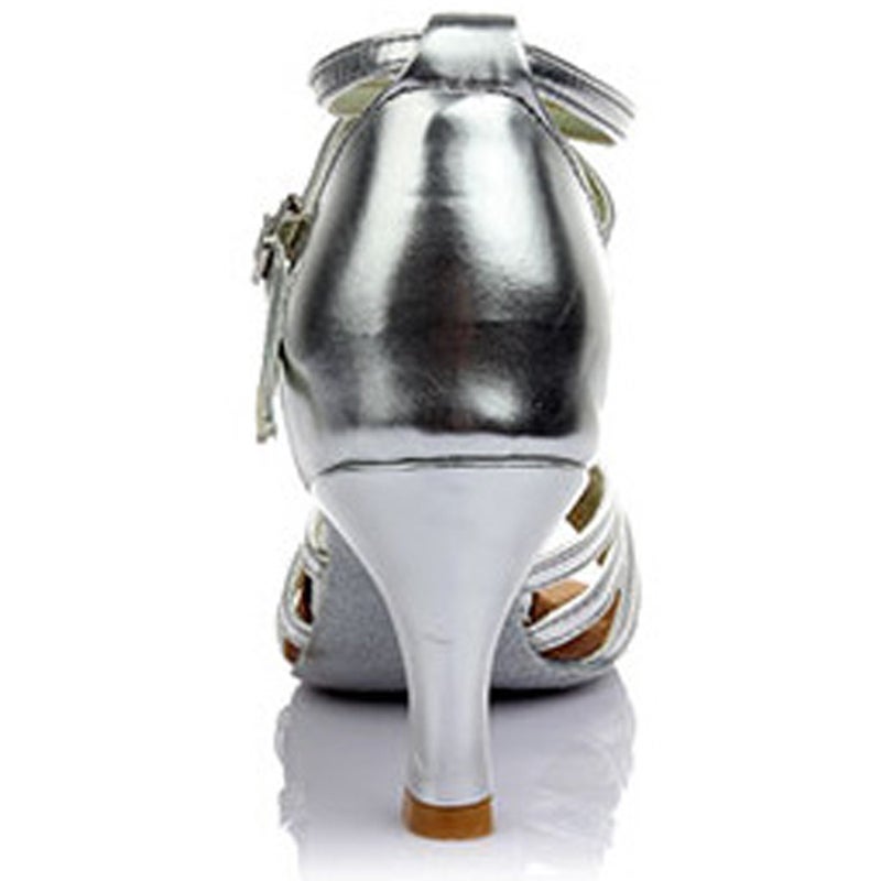 1 Pair Of High-Heeled Shoes Knotted Strap High Heels Latin Dancing Shoes For Lady - Size 39 ( ) - Image 5
