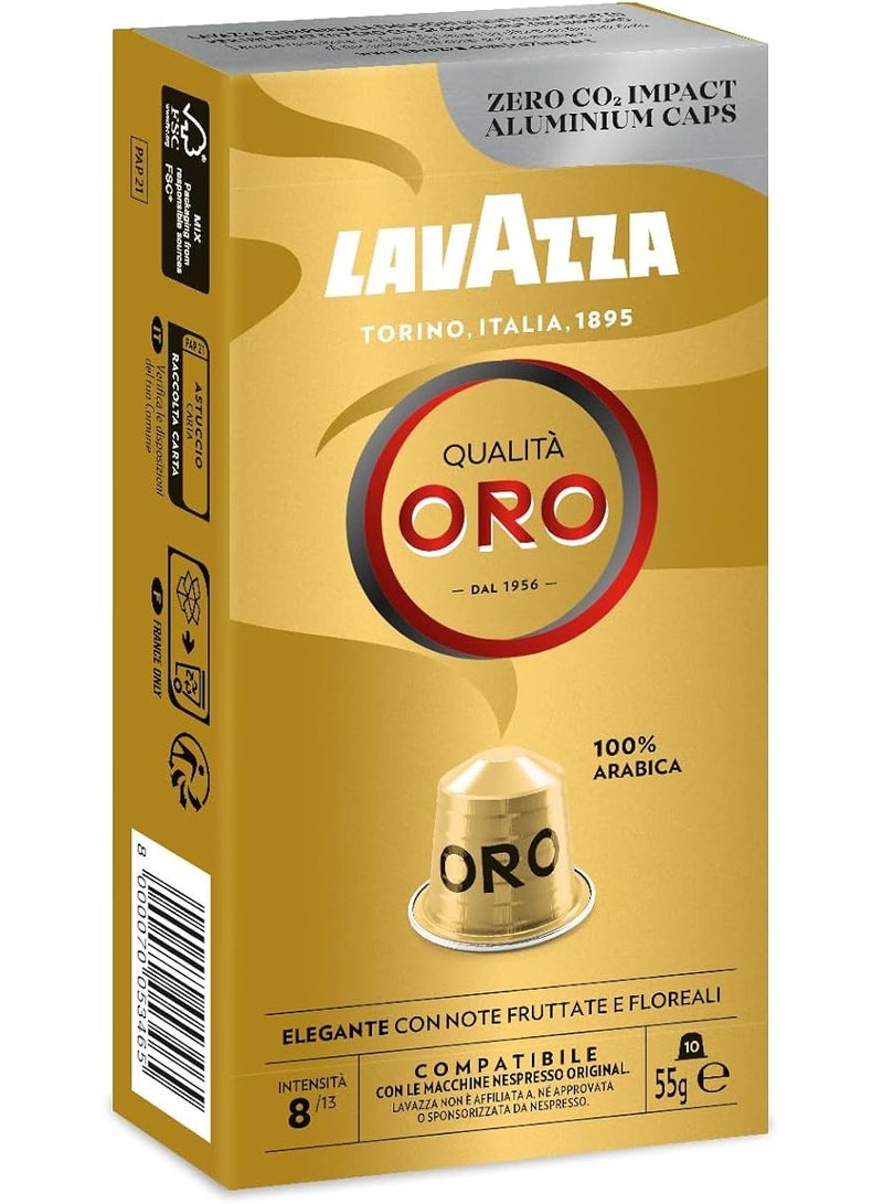 لافازا كبسولات لافاتزا كواليتا أورو المتوافقة مع 10 كبسولات نسبرسو - Image 1