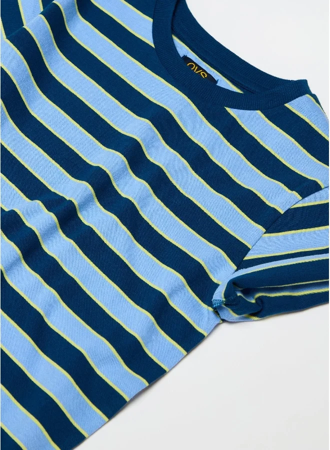 او في اس Ovs T-Shirt S/ Poseidon Blue/
