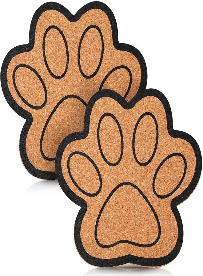 Yookeer Decorative Cork Bulletin Board for Walls Memo Bulletin Pin Board Dog Paw Shape Bulletin Cork Board for Office Home Kitchen (2 Pieces) - Image 1