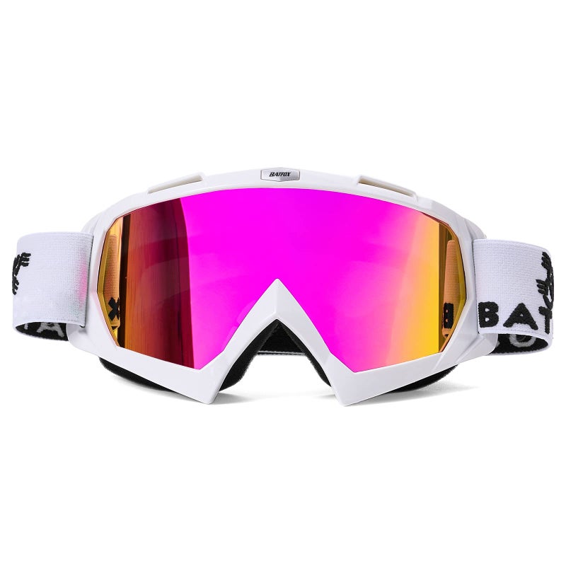 BATFOX Dirt Bike ATV Goggles Motorcycle Gear Riding Motocross Dirtbike 4-Wheeler MX DH Accessories Goggles Glasses for Men Women Youth UV400 Protection Dust-proof Anti-Slip Strap - Image 1