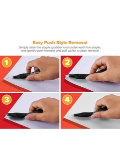 Bostitch Bostitch Office Bostitch Professional Magnetic Easy Staple Remover Tool, 3 Pack, Black Blue and Red Colors Included, Staple Puller Stick for Office Home & School.  - Image 3