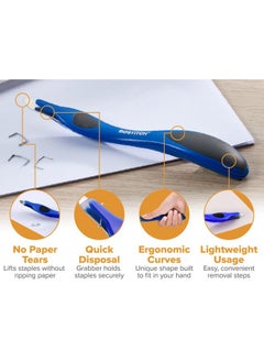 Bostitch Bostitch Office Bostitch Professional Magnetic Easy Staple Remover Tool, 3 Pack, Black Blue and Red Colors Included, Staple Puller Stick for Office Home & School.  - Image 2