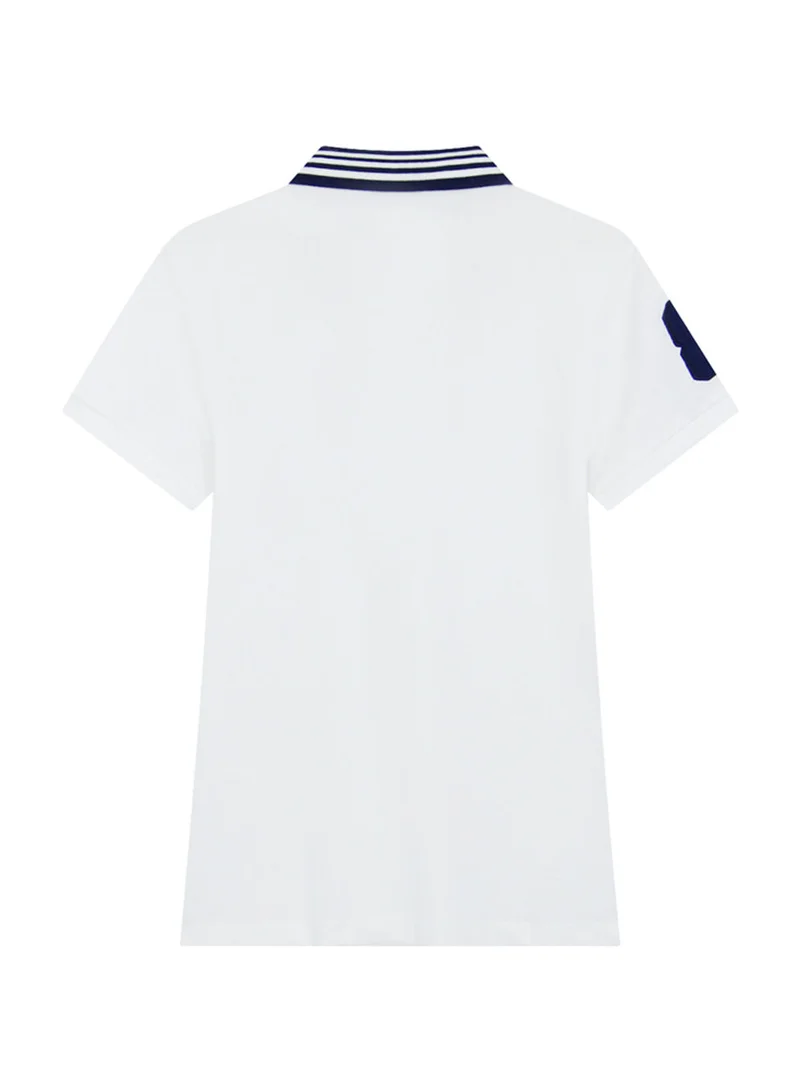 GIORDANO  Women’s Slim Pique Polo with 3D Lion Embroidery for Women | Best Price UAE