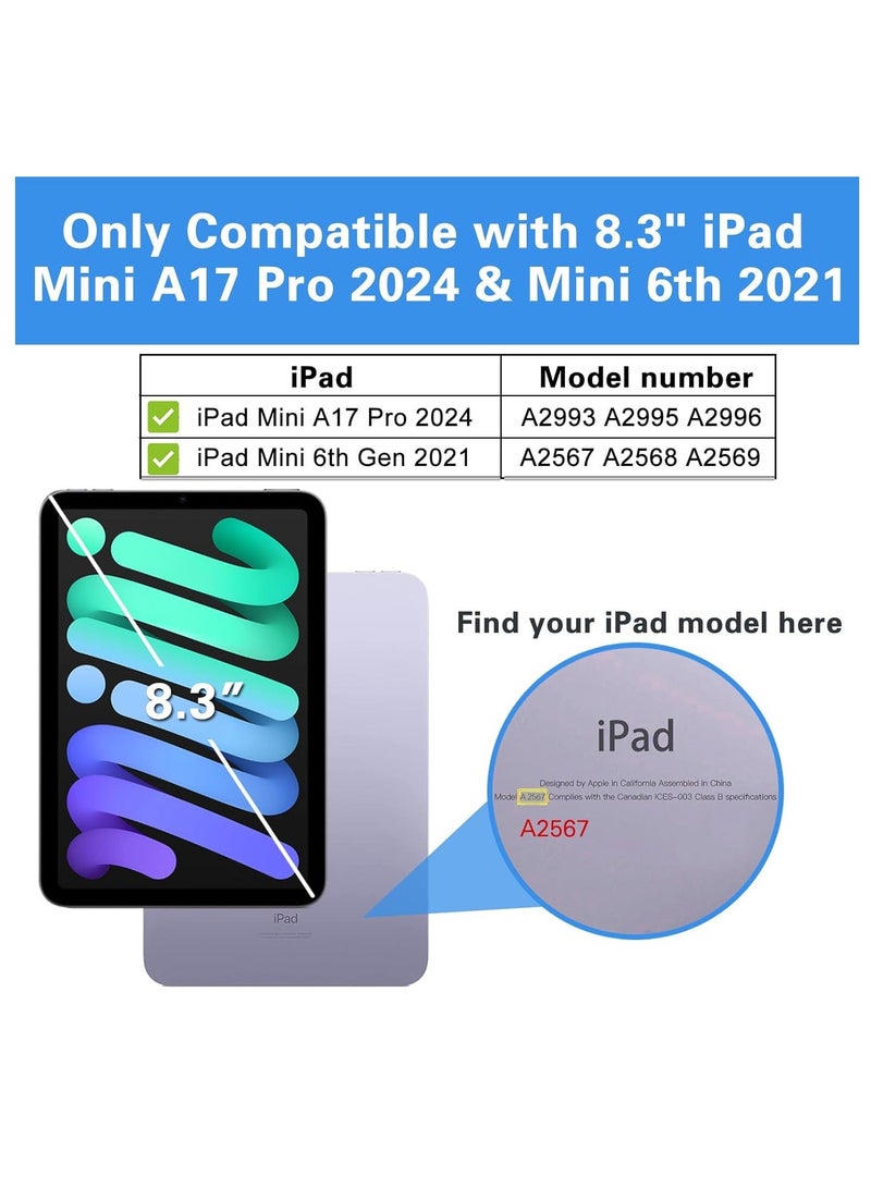 Techie حماية شاشة زجاجية مقسّاة شفافة عالية الدقة لجهاز آبل آيباد ميني 7 A17 برو 2024 / ميني 6 2021 8.3 بوصة - رقيقة للغاية بسماكة 0.33 مم، تطبيق خالي من الفقاعات - Image 5