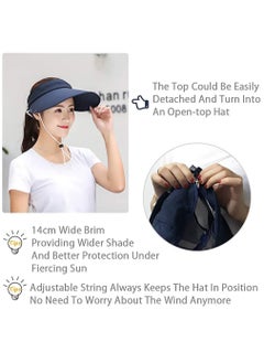 SYOSI Women Sun Wide Brim UV Protection Fishing Hats Foldable Ponytail Summer Hat with Detachable Flap UPF 50+ Protection Packable Beach Sun Visor Cap Outdoor Camping Fishing Cycling Sunshade Hat  - Image 4