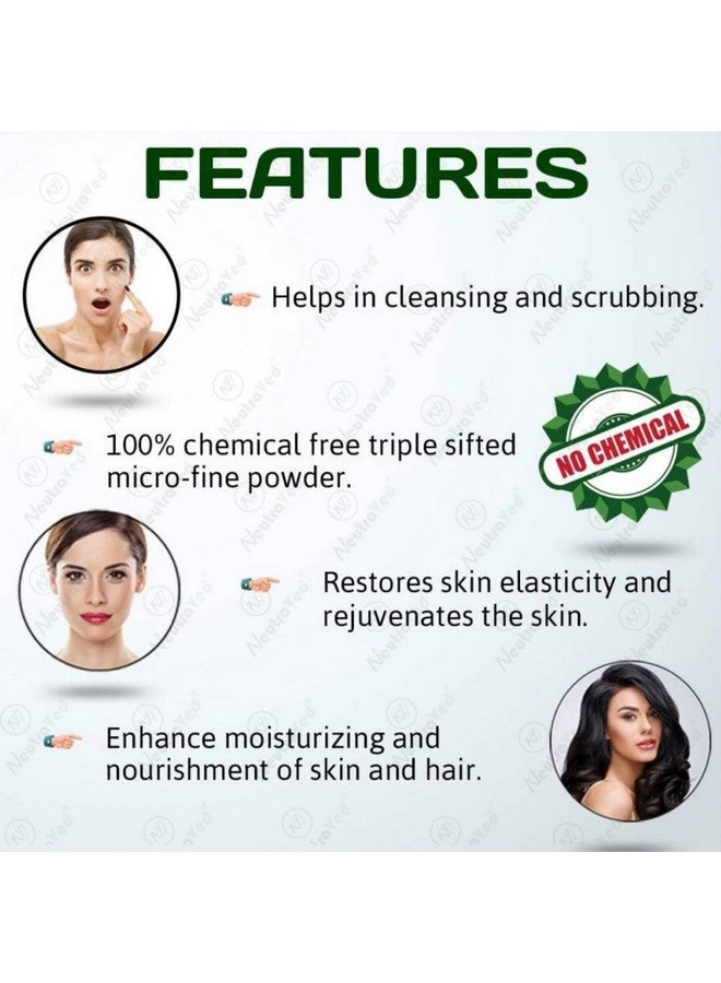 NeutraVed Kaolin Clay Powder - 200G | Natural, Chemical-Free Face Pack & Skin Care | China Mitti That May Help Acne & Blackheads - 200 Grams - Image 5