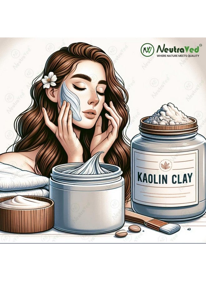 NeutraVed Kaolin Clay Powder - 200G | Natural, Chemical-Free Face Pack & Skin Care | China Mitti That May Help Acne & Blackheads - 200 Grams - Image 4