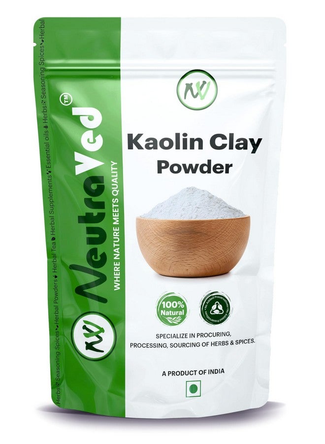 NeutraVed Kaolin Clay Powder - 200G | Natural, Chemical-Free Face Pack & Skin Care | China Mitti That May Help Acne & Blackheads - 200 Grams - Image 1