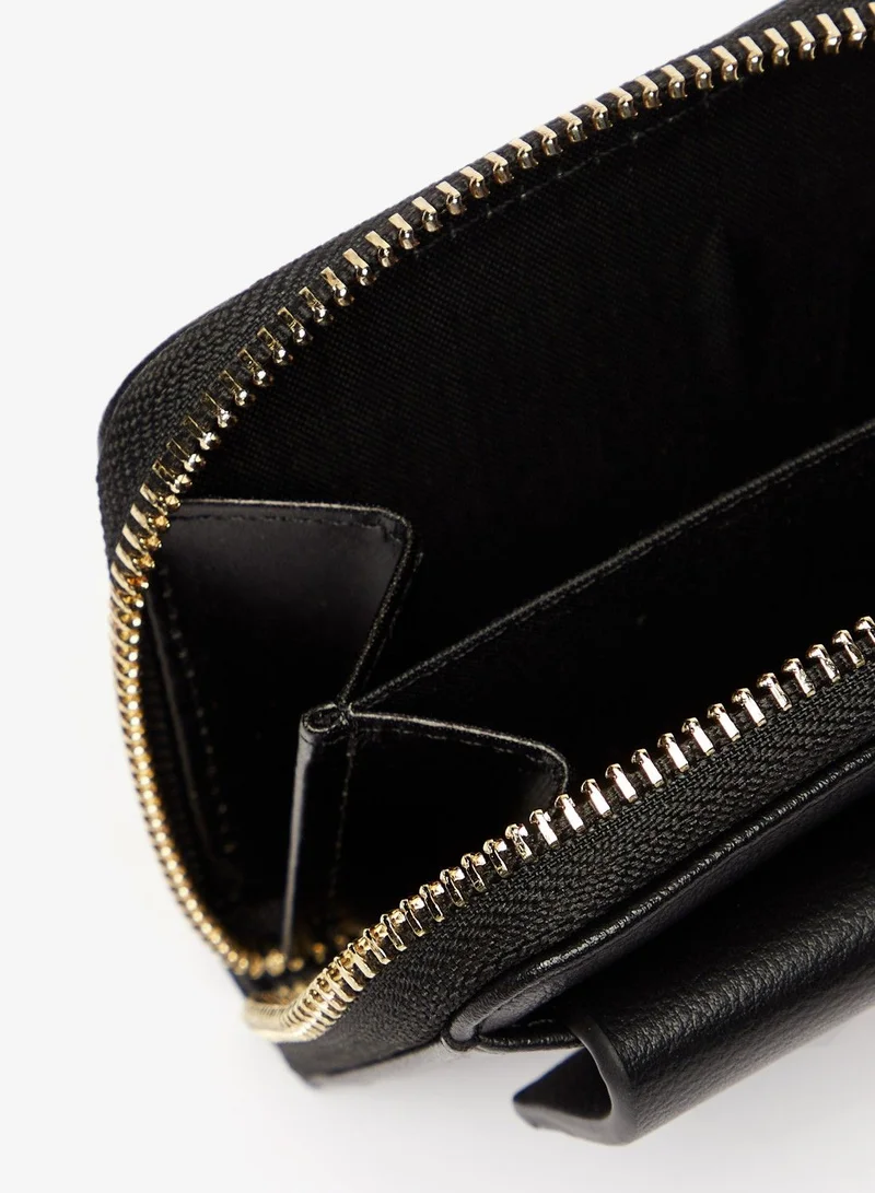 shoexpress Solid Bi-Fold Wallet with Zip Closure