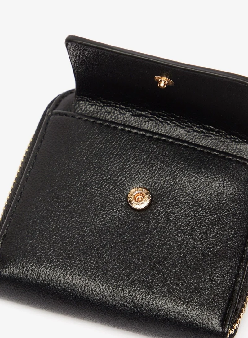 shoexpress Solid Bi-Fold Wallet with Zip Closure