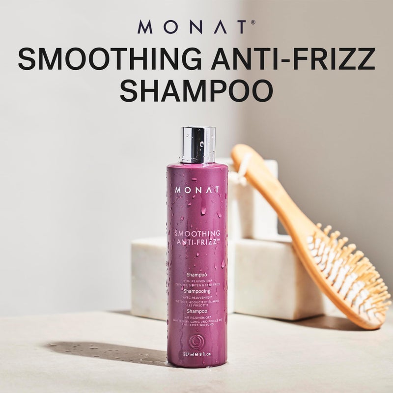 MONAT Smoothing Anti-Frizzâ„¢ Shampoo - Humidity Protection, Frizz Control with REJUVENIQEÂ® & Tropical Butters, Velvety Fragrance, 237 ml (8 fl. oz.) - Image 4