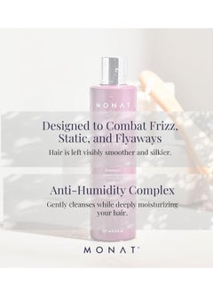 monat MONAT Smoothing Anti-Frizz™ Shampoo - Humidity Protection, Frizz Control with REJUVENIQE® & Tropical Butters, Velvety Fragrance, 237 ml (8 fl. oz.)  - Image 5