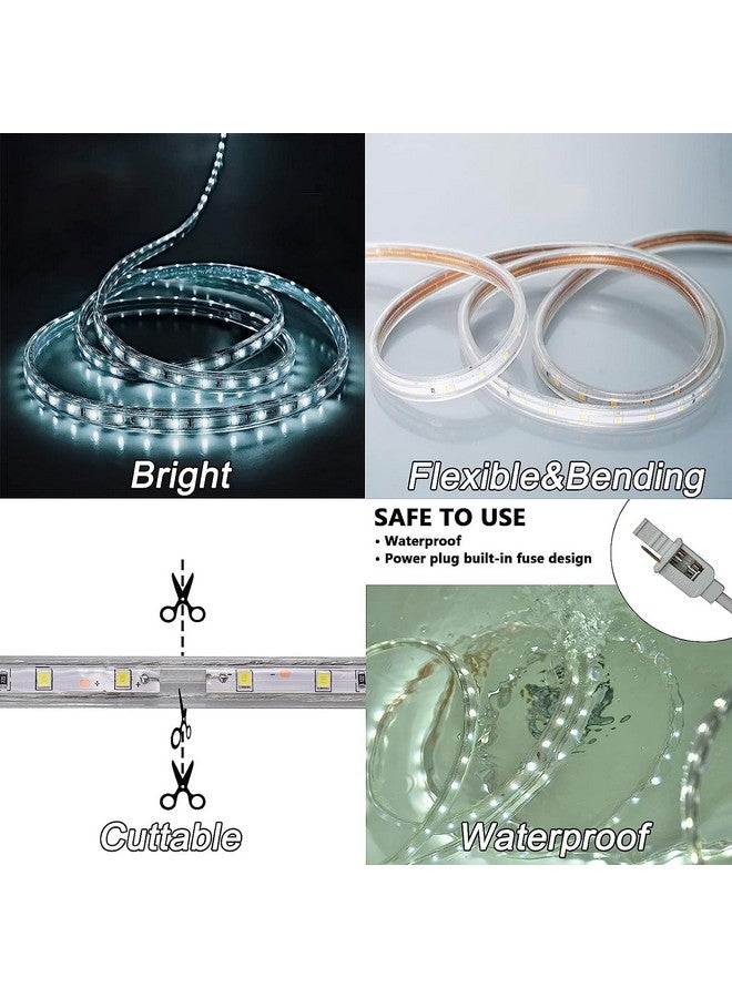 EYUVAA LABEL Outdoor Indoor 40 Meter 4800 LED Rope Light for Home Decoration, Waterproof Premium LED Strip Light, Flat Rope Light for Ceiling, Diwali Decoration Lights (White) - Image 2