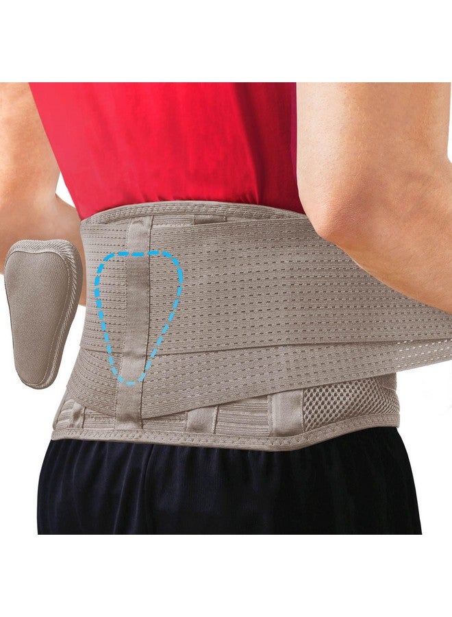 Sparthos Sparthos Back Support Belt - Immediate Relief from Back Pain, Sciatica, Herniated Disc - Breathable Brace With Lumbar Pad - Lower Backbrace For Home & Lifting At Work - For Men & Women - (Beige-S) - Image 1