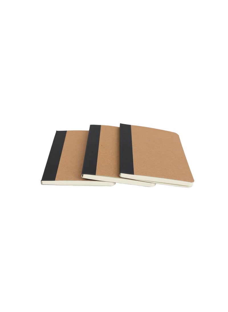 Midi Kraft Paper Splicing Notebook Set of 3 - Image 3