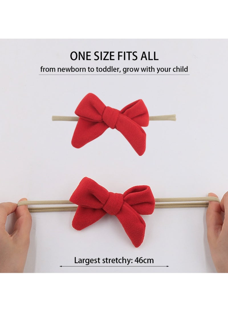 دىدانيالا طقم مشابك شعر فيونكة سارة مع ربطة شعر للبنات والأطفال - وردي داكن - Image 2